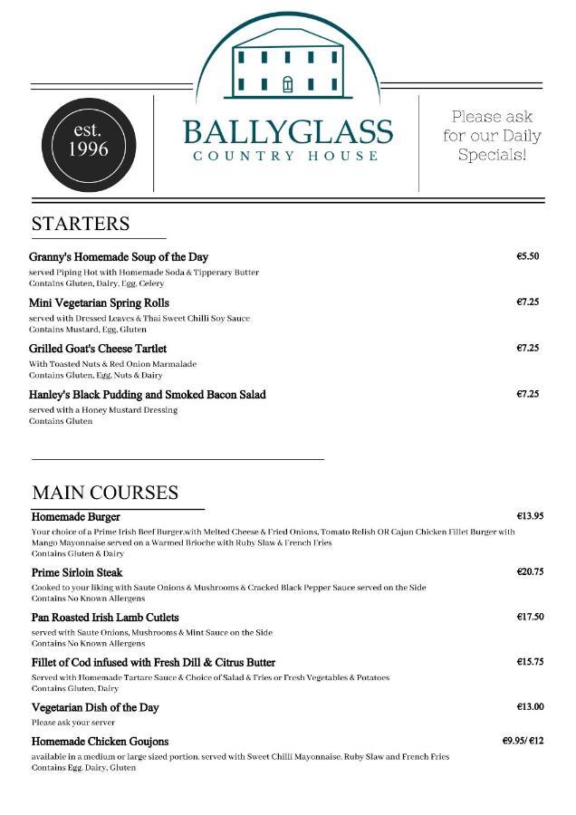 Ballyglass Country House Tipperary Ngoại thất bức ảnh